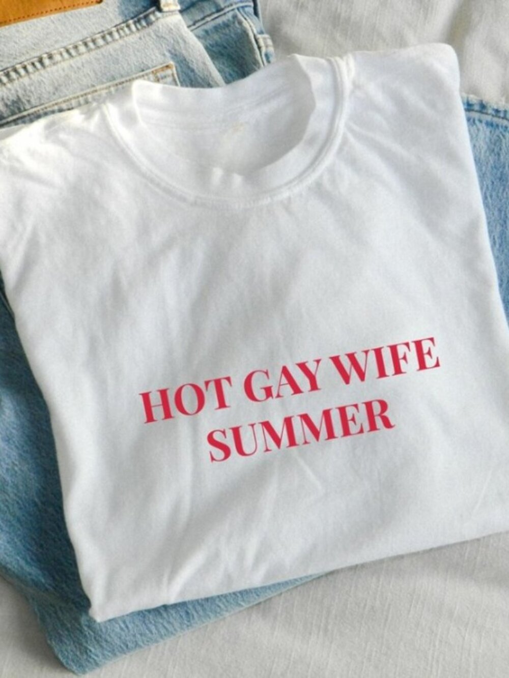 HOT GAY WIFE Summer, Lesbian Bachelorette Shirt, Lesbian Wife Gift